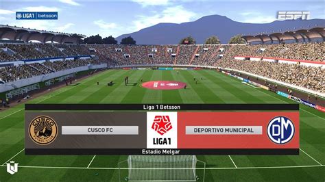 Cusco FC Vs Deportivo Municipal Liga 1 Betsson 2023 Pes 2021 YouTube