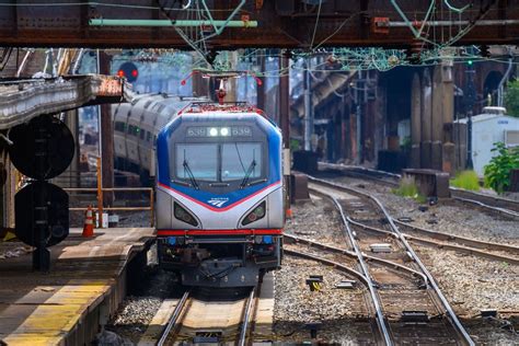 Amtrak Train Leaving The Station Train Travel Travel Off Path