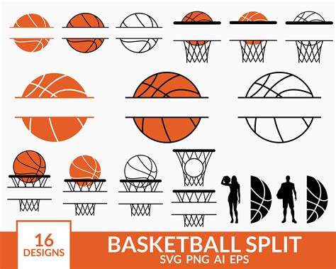 Basketball Split Svg Basketball Svg For Cricut Basketball Etsy