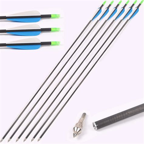 Pieces Archery Pure Carbon Fiber Arrows Spine Suitable For