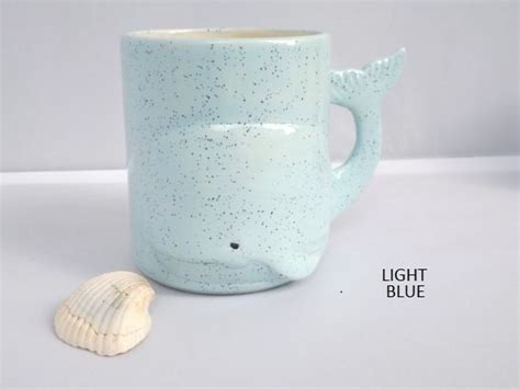 Whale Mug Handmade Large Ceramic Coffee Mugs From My