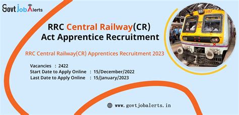 Rrc Apprentice Recruitment Central Railway Govt Job Alerts