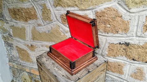 Reclaimed Wood Box Jewelry Box Keepsake Box Rustic Style Etsy