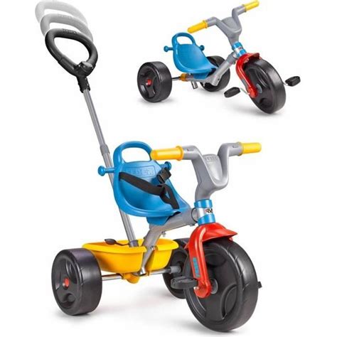 Tricycle Volutif Feber Jaune Et Bleu Pour B B De Mois Ans