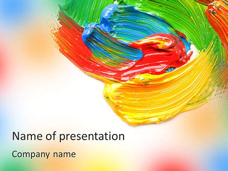 Colors For Painting PowerPoint Template Backgrounds ID 0000004770