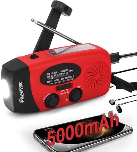 Radio De Manivela Solar De Emergencia Con Linterna LED 5000 MAh