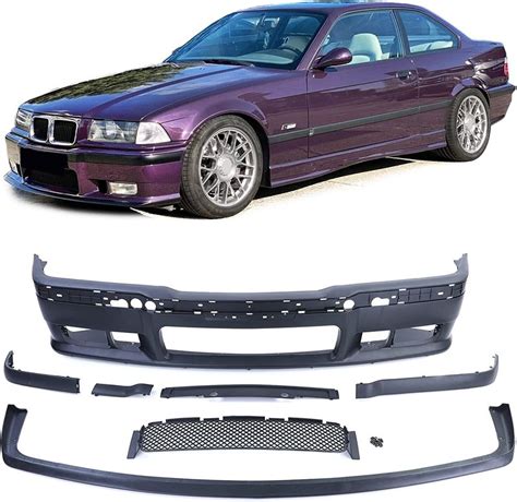 Full Set M3 M Sport Front Bumper With Lip Made From ABS Plastic For