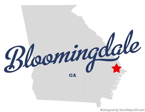 Map of Bloomingdale, GA, Georgia