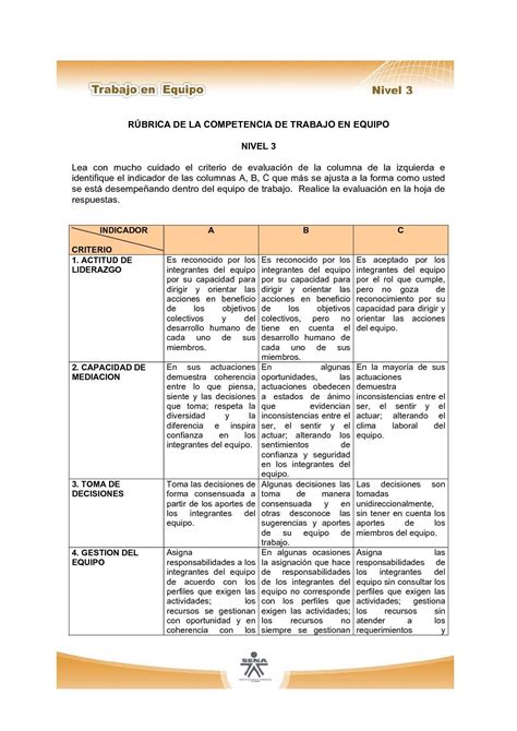 Calaméo rubrica trabajo en equipo