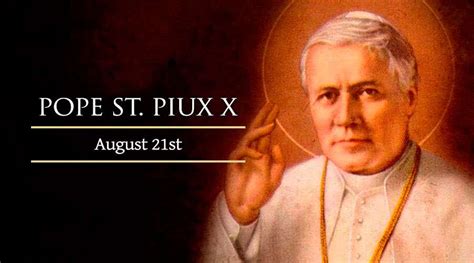 Saint Of The Day St Pius X Pope