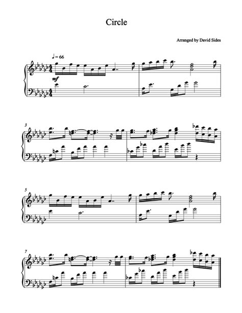 Circle Piano Sheet Music