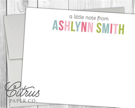 Girls Personalized Stationery Set Girls Stationary Set - Etsy ...