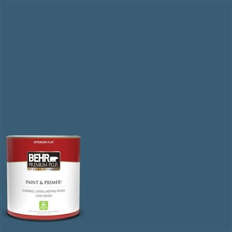 Behr Premium Plus Qt S Superior Blue Flat Low Odor Interior