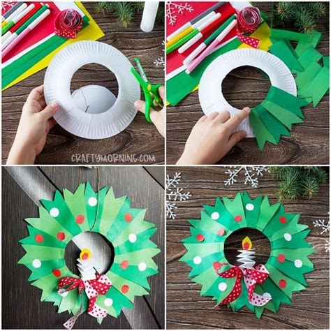 Pin By Aya On My Saves Christmas Wreath Craft Paper Wreath Christmas