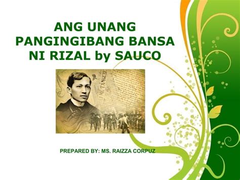 Ang Unang Pangingibang Bansa Ni Rizal Ppt