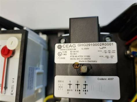 Ceag Ghg Control Unit W Ammeter Ghg A Atex Switch