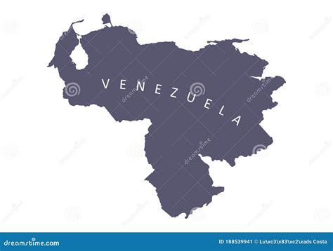 Venezuela Silhouette Map Stock Illustration Illustration Of Silhouette