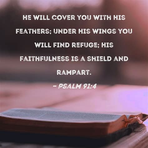 Psalm 91 4 He Will Cover You With His Feathers Under His Wings You