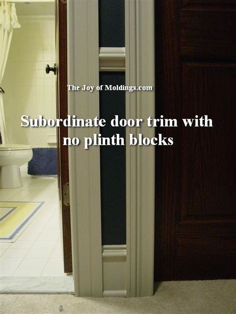 Here Are Examples Of Plinth Blocks I Installed On Door Surrounds