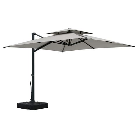 Mondawe Ft X Ft Square Outdoor Patio Cantilever Umbrella In