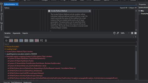 Executing Python Script Showing Pipe Is Broken Error How To Solve