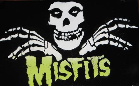 Misfits Skull Pop Art Painting Misfits Logo Misfits Skull Pop Art