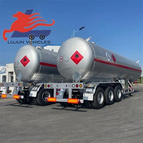 60000 Liters Tanker Truck Trailer Tri Axle Propane Lpg Gas Tank Semi