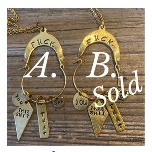 Fuck Charm Holder Necklace Etsy