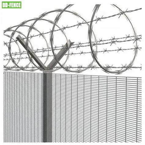 railway perimeter metal wire mesh welded steel fence panel security