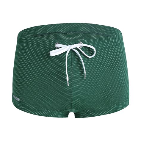 Tnobhg Men Swimming Trunks Summer Men Swim Shorts Low Rise Solid Color