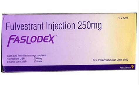 Faslodex Fulvestrant Injection Mg X Ml For Intramuscular Use Only