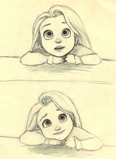 Drawings inspiration Desenho da rapunzel Rapunzel desenho Esboços