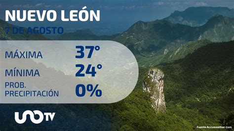 Clima En Nuevo León Para El 7 De Agosto De 2023 Unotv