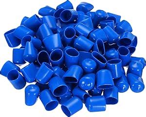 Uxcell 50pcs Rubber End Caps 17mm ID Vinyl PVC Round Tube Bolt Cap