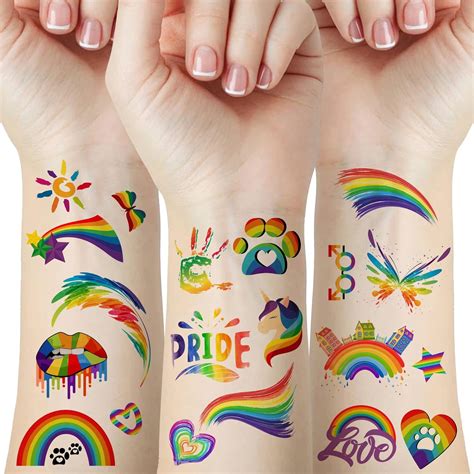 Amazon Pcs Pride Decorations Tattoos Gay Pride Tattoos
