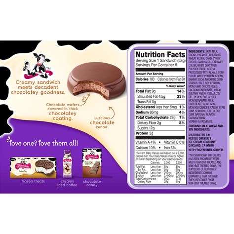 Skinny Cow Ultimate Chocolate Ice Cream Sandwich 6 Ct 2 5 Oz Shipt