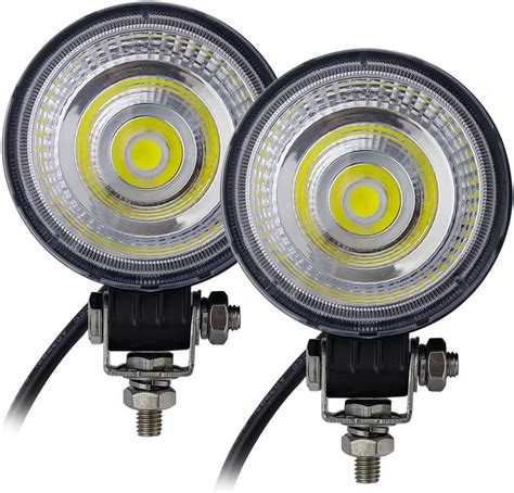 Luces LED Redondas Para Motocicleta 2 Unidades 3 Pulgadas Luces