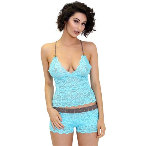 Women S Turquoise Lace Boxer Briefs With Arrow Print Foxers Band