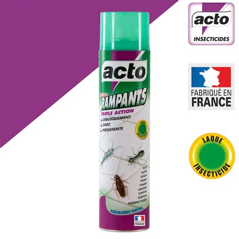 Aérosol spécial rampants triple action Acto 400 ml Distriver