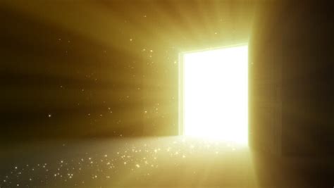 Door Opening To Shining Light Stock Footage Video 2144831 Shutterstock