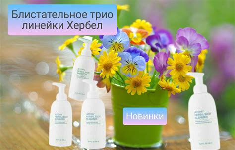 Новинка из линейки Хербал Троица шампунь, кондиционер, гель для душа