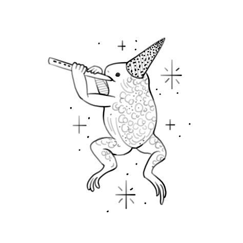 Flute Frog | Ancient Indigo - Tattoos by Amanda Appiarius