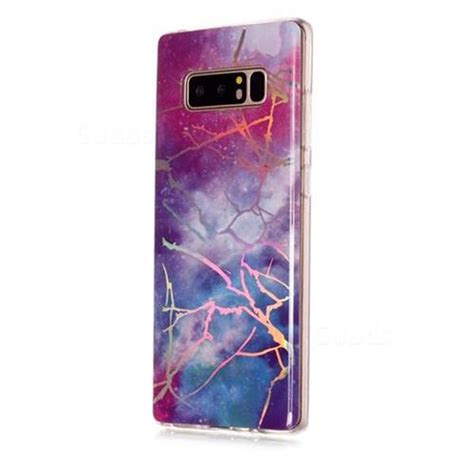 Dream Sky Marble Pattern Bright Color Laser Soft Tpu Case For Samsung