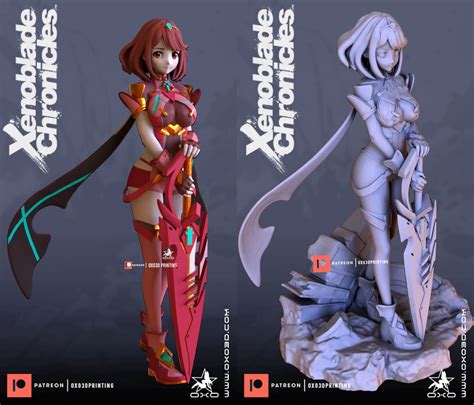 Pyra Xenoblade 3d Print Model