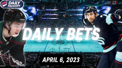 NHL DAILY BETS April 6 2023 Daily Faceoff Live YouTube