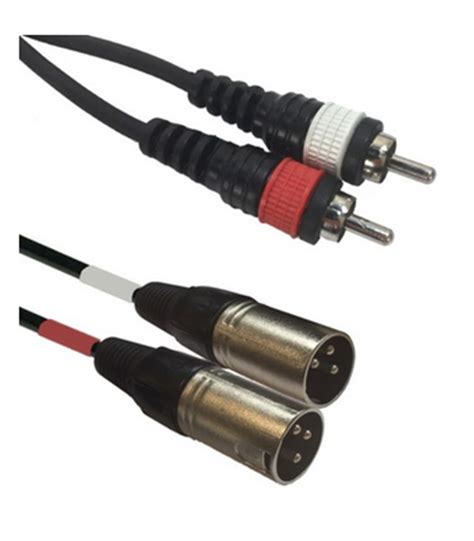 Cabo 1x XLR Macho 1x RCA Macho 3mt Audio Video Informatica Som E