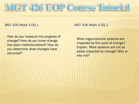 Ppt Mgt Uop Course Tutorial Tutorialrank Powerpoint Presentation