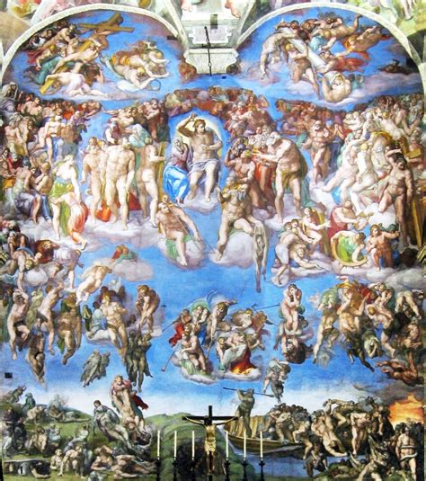 Giudizio Universale Cappella Sistina Roma Michelangelo Art