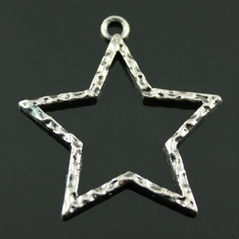 10pcs Big Hollow Star Charms Big Hollow Star Charms For Jewelry Making