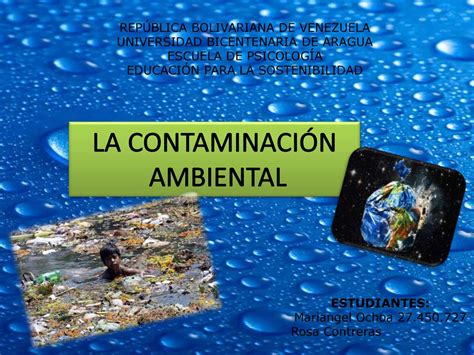 Contaminacion Ambiental Diapositiva Primero A Contaminacion Themelower